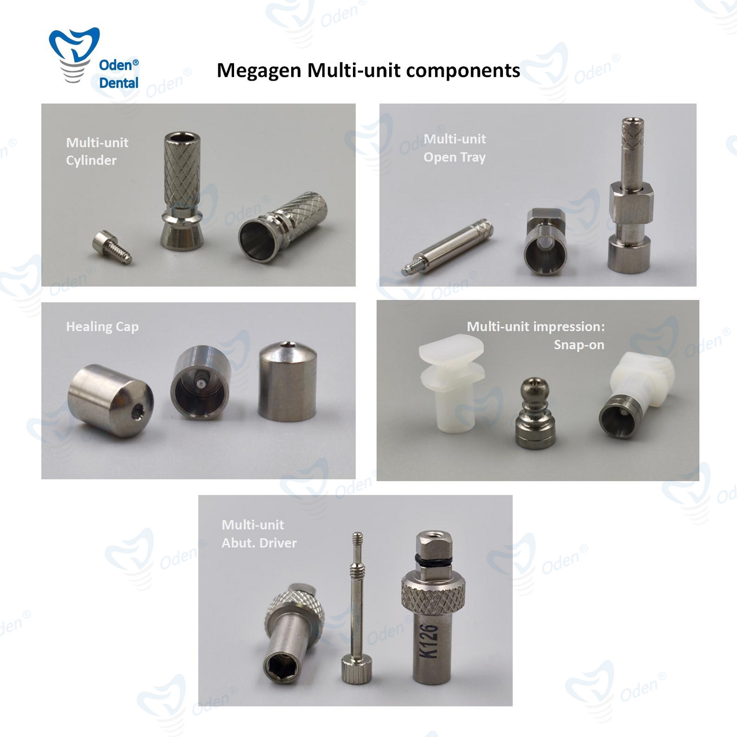 Multi-unit abutment and accessory-Megagen® AnyOne/AnyRidge compatible,straight, angled multi, cylinder, healing cap,multi analog,base,outer driver