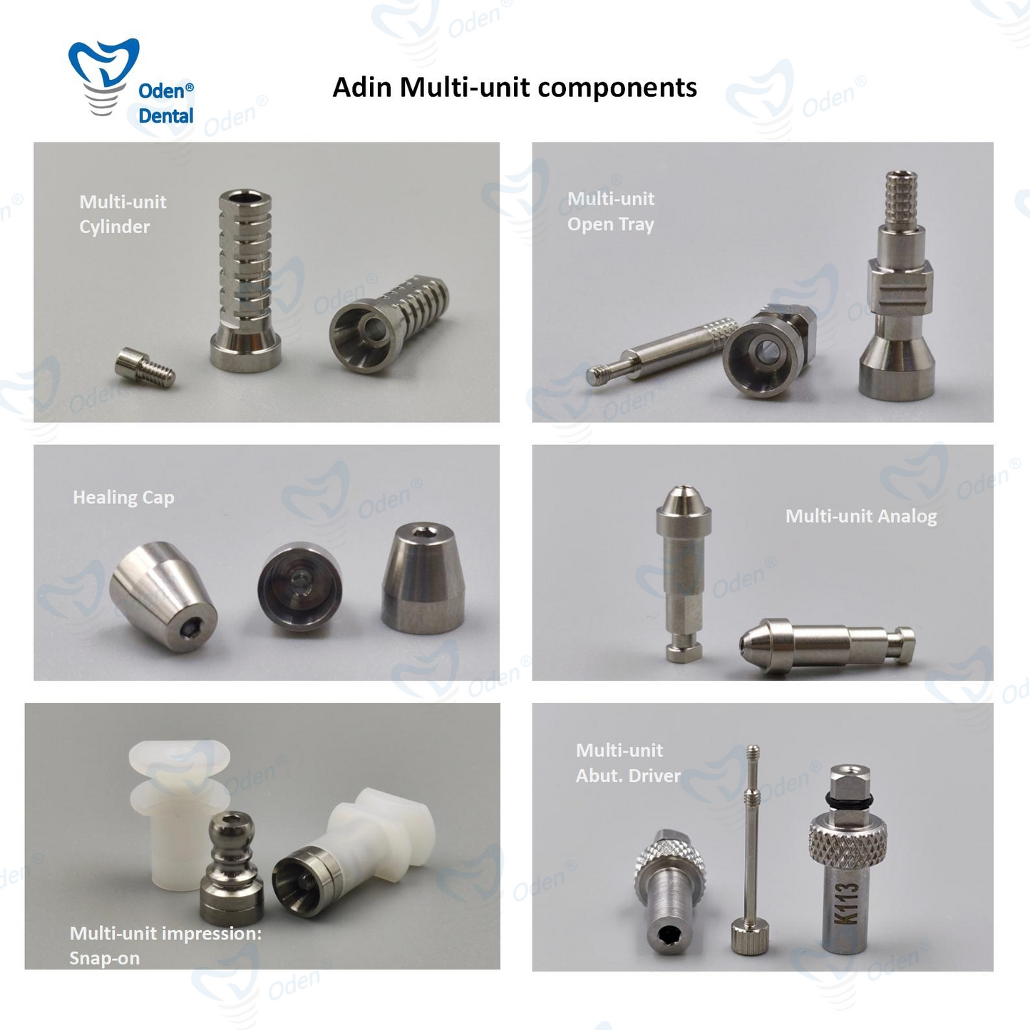 Multi-unit abutment and accessory-Adin compatible,straight, angled multi, cylinder, healing cap,multi analog,base,outer driver