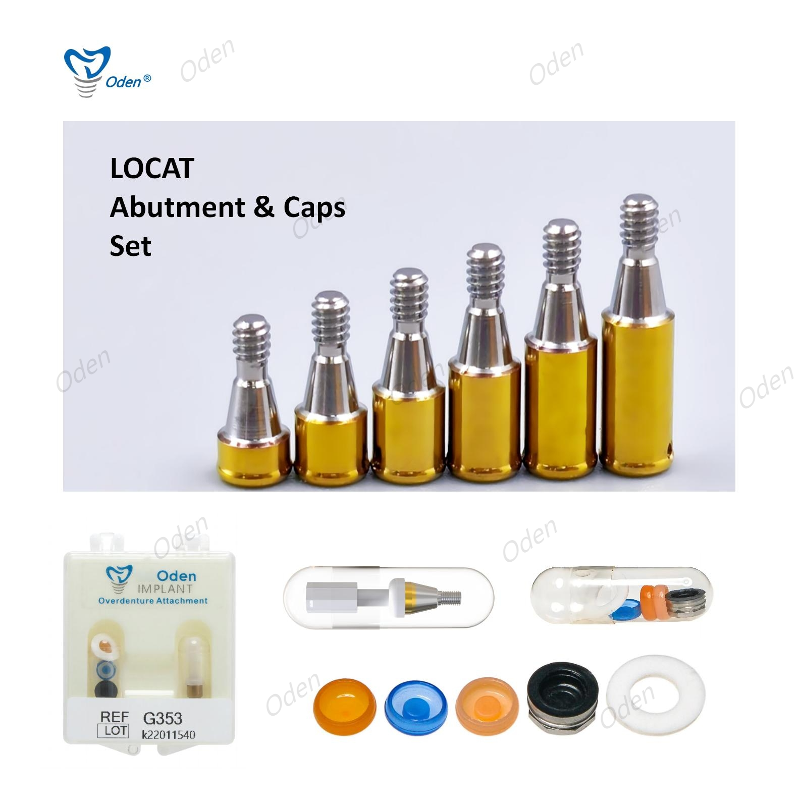 locator abutment and male caps-from AB to Zimmer, locator core tool/ma ...