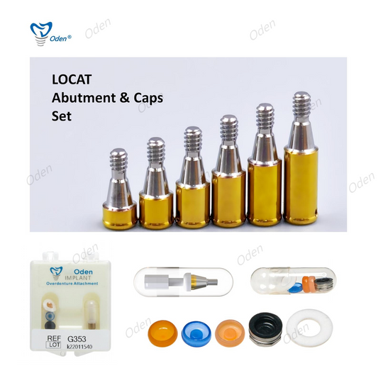 locator abutment and male caps-from AB to Zimmer, locator core tool/magic tool, locator abutment driver